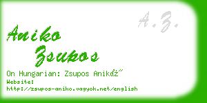 aniko zsupos business card